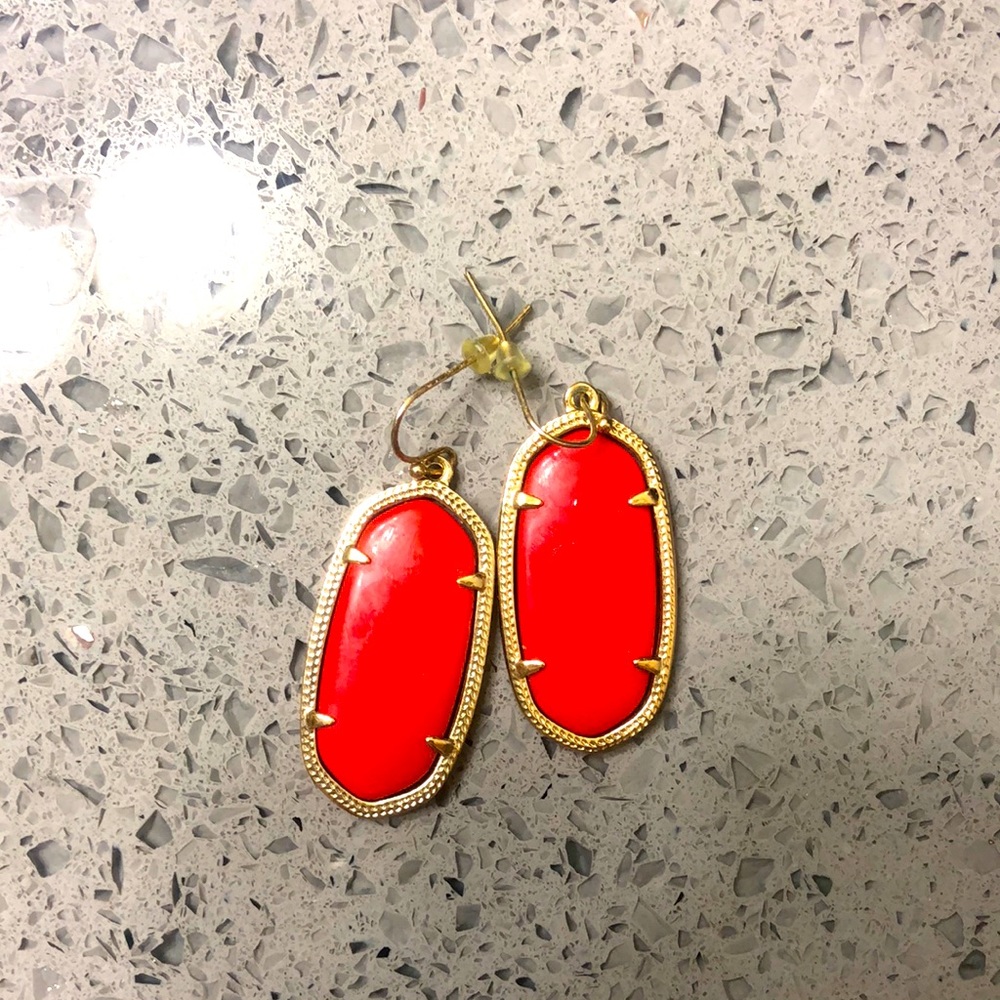 Kendra Scott Red Elle Earrings